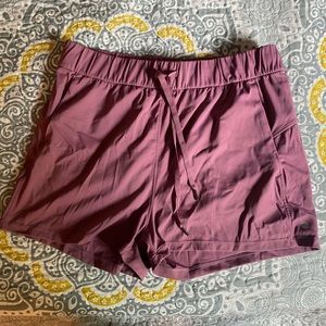 Pink and blue athletic shorts